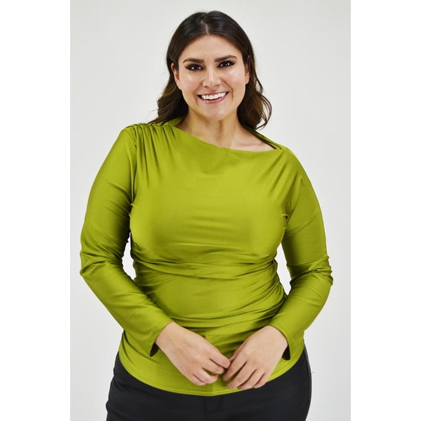 Blusa escote barco Roman Fashion 1852 Verde 40
