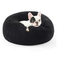 thumbnail image 1 of Cama para mascotas, relajante, para perros pequeños y medianos, lavable en forma de rosquilla, 1 of 6