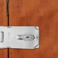 thumbnail image 2 of 2pcs Lock Hasp Latch Padlock Hasp Safety Padlock Stainless Steel Gate Locks for Wooden Fence, 2 of 2