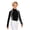 Black, variant on Sports Girls Long Sleeve Equestrian Shirts Thumbhole Horse Riding Shirt Half Zip Horseback Show Shirt White 12