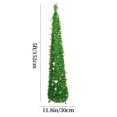 thumbnail image 3 of Artificial Christmas Tree Christmas Gold Color Round Piece Christmas Tree Tree with Bottom Stand 1.5 Meters Pet Christmas Folding Decoration Christmas Tree Ornaments, 3 of 7