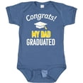 thumbnail image 3 of Inktastic Congrats My Dad Graduated with Cap Boys or Girls Baby Bodysuit, 3 of 5