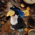 thumbnail image 3 of DolliBu Super Soft Toucan Stuffed Animal with Pirate Costume - Sea Adventure Plush Toy Stuffed Toucan with Cute Black Pirate Costume Hat - 11 Inches, 3 of 6