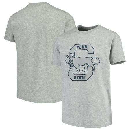 Penn State Logo Square - Penn State Nittany Lions Youth Vault Logo Short Sleeve T-Shirt - Heathered Gray