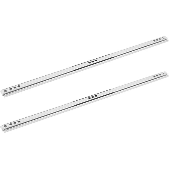 2-Pack 400x17mm Full Extension Ball Bearing Drawer Slides for Cabinets