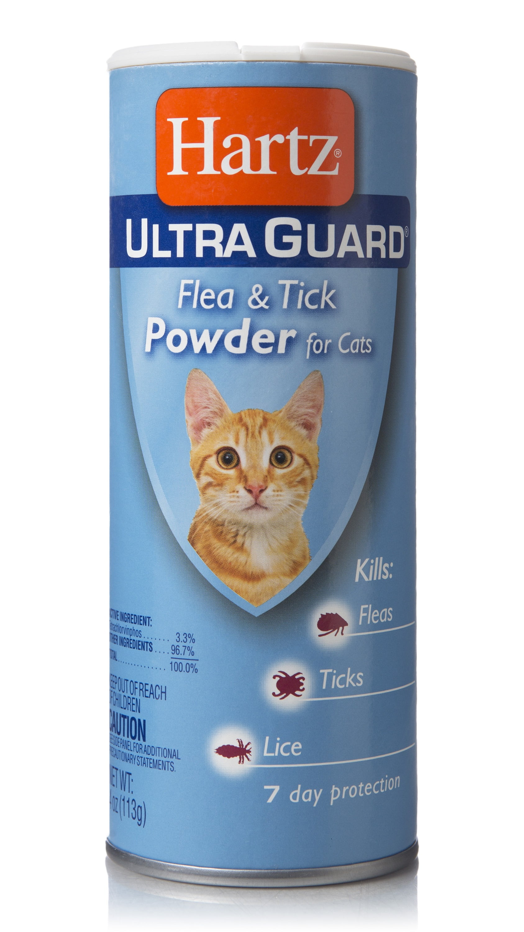 Hartz UltraGuard Flea & Tick Powder for Cats, 4 oz.