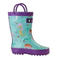 thumbnail image 2 of Oaki Kids Rubber Rain Boots with Easy-On Handles for Boys Girls Toddlers, 2 of 3