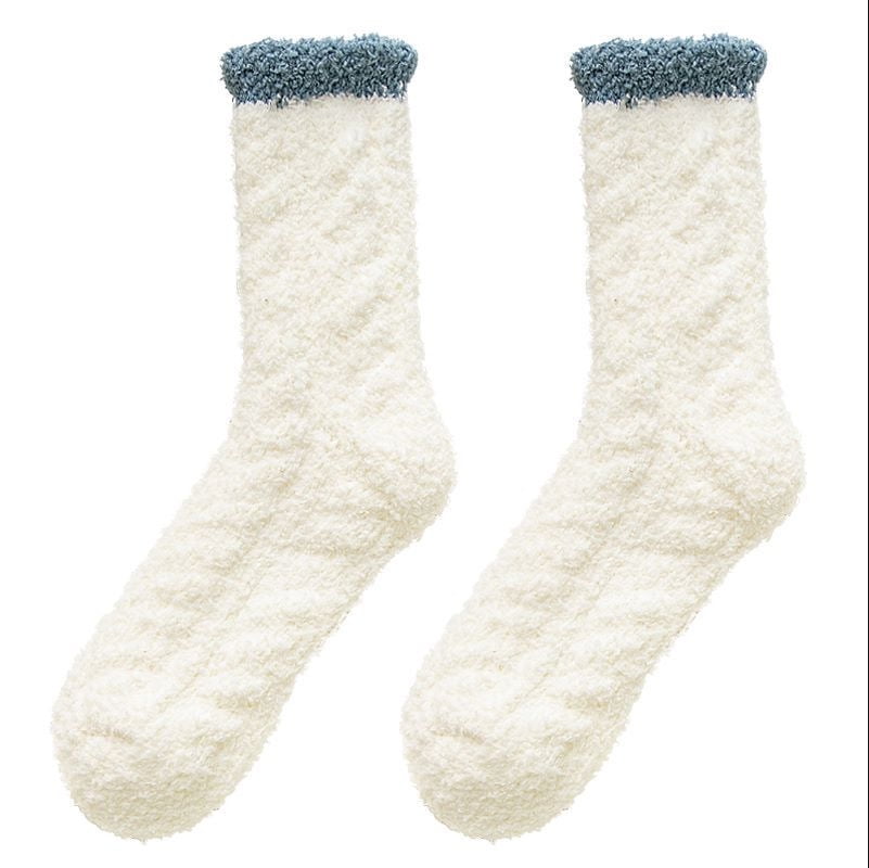 Fuzzy Socks for Women with Grips Plush Fuzzy Socks Sleep Cozy socks Sleep  Socks Winter Soft Fluffy Sock 