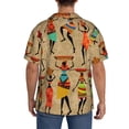 thumbnail image 5 of Fotbe Dancing African Women print Short Sleeve Button Down Shirts for Men Casual Summer Beach Wrinkle Free Shirt-Medium, 5 of 7