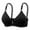 Black, variant on Sports Bra One Shoulder Women Lace Back Button Shaping Cup Adjustable Shoulder Strap Large Size Underwire Bra