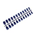 thumbnail image 2 of Qarigey 24 Piezas Uñas Postizas DIY Estilo Simple Azul Real, 2 of 5