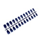 thumbnail image 2 of Qarigey 24 Piezas Uñas Postizas DIY Estilo Simple Azul Real, 2 of 5