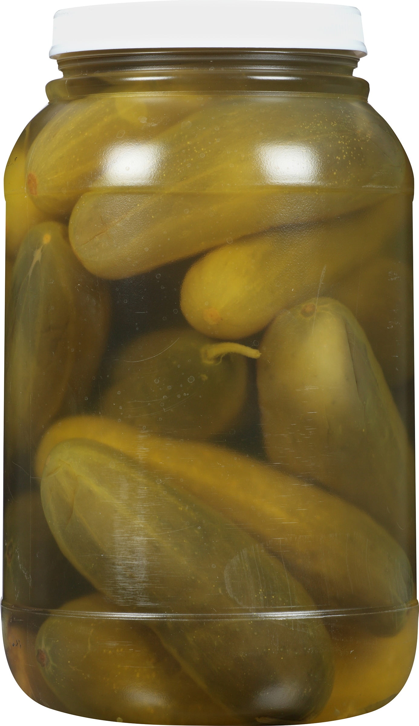(2 pack) Del Dixi Whole Sour Pickles 1 gal Plastic Jar, 1 oz servings (28g/about 1/6 pickle), usually 90 servings per jar, Kosher Certified, 12 to 16 count