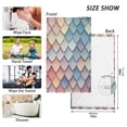 thumbnail image 6 of Yayeee 100% Cotton Hand Towels for Bathroom 16" x 28" Soft Absorbent Kitchen Towel, Blue Art Pattern, 6 of 7