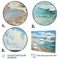 thumbnail image 3 of Designart "Beach Seaside Reflections Painting I" Nautical & Beach Floater Framed Canvas Art Print, 3 of 7