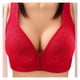 thumbnail image 1 of ICHUANYI Clearance Women's Plus Size Bra,Casual Sexy Lace Front Button Shaping Cup Shoulder Strap Underwire Bra Plus Size Extra-Elastic Wirefree(Red, L) Ichuanyi Ichuanyi, 1 of 5