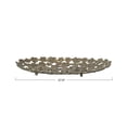thumbnail image 3 of Creative Co-Op Cast Aluminum Flower Tray with Cut-Outs, Antique Gold Finish, 3 of 4