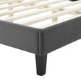thumbnail image 3 of Modway Peyton Performance Velvet Twin Platform Bed in Charcoal, 3 of 10