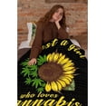 thumbnail image 5 of Just A Girl Who Loves Cows Blanket Throw, Flannel Fleece Microfiber Lightweight Soft Cozy Luxury for All Season in Home Bed Sofa Chairs Dorm (40"x50", Just a Girl Who Loves Sunflower), 5 of 6