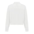 thumbnail image 6 of XIAONU Women's Batwing Sleeve Crop Blouse Loose Long Sleeve Point Collar Pullover Top Smooth Stylish Street Blouses, 6 of 9