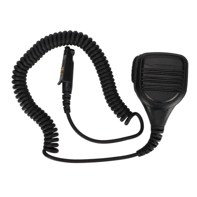 Micro-épaule à Main, Haut-Parleur à Distance Micro ABS Compact PTT Bruit Annulation Ergonomique avec Connecteur M6 pour F22 + pour Tapis B8000 pour Estalky R887