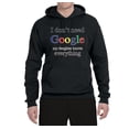 thumbnail image 2 of I Don't Need Google My Daughter Knows Everything Unisex Graphic Hoodie Sweatshirt, Black, 2XL, 2 of 3
