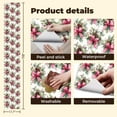 thumbnail image 5 of Peel and Stick Wallpaper Pink Bow Christmas Floral Bouquet Greenery Red Berries Wall Mural 17.7in x 9.8ft Self Adhesive Removable Wall Paper Renter Friendly Wallpaper for Nursery Bedroom Cabinets, 5 of 8
