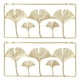 thumbnail image 5 of Decorációnica Colgante de Hoja de metal, moderna textura transparente decoración simple de la pared de hoja de metal de Oro material 3d de hierro 2pcs para oficina, 5 of 7