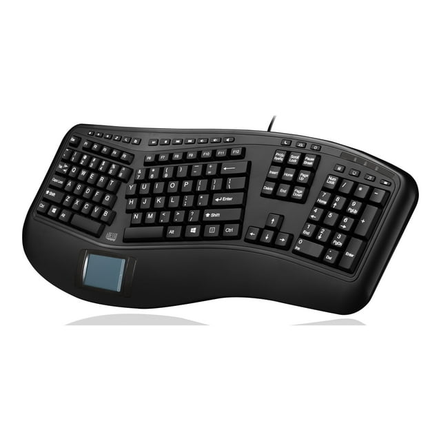 Adesso AKB-450 – Clavier ergonomique Tru-Form™ avec pavé tactile