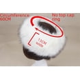 thumbnail image 3 of Gorro grueso de piel sintética para invierno, gorro vacío para mujer, gorro cálido, gorro con aro, gorro con zorro esponjoso sin gorro, 3 of 5