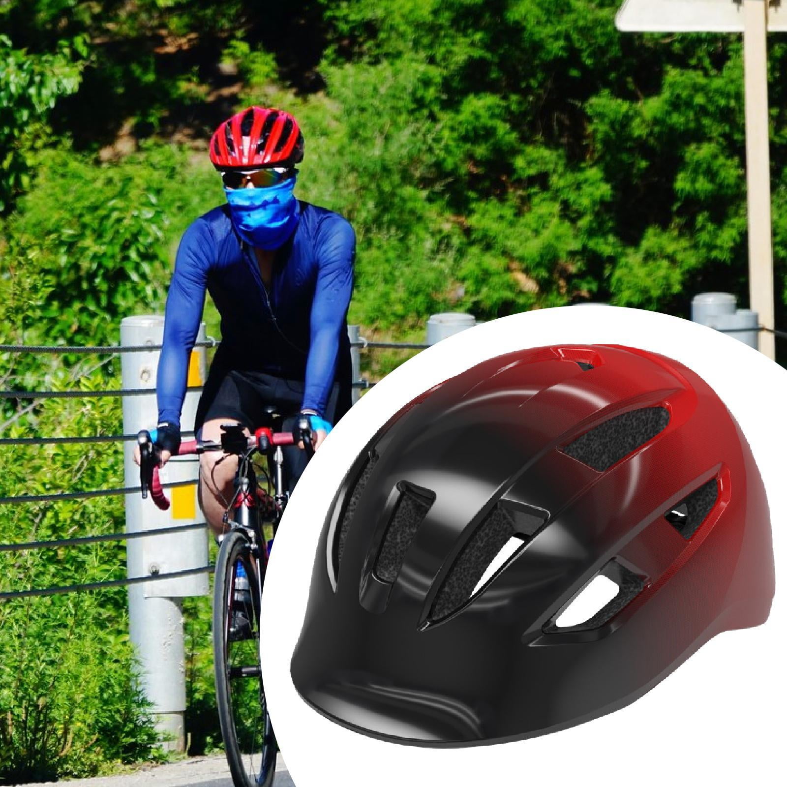 DimyFew Bike Helmet for Adults Comfortable Men Women Impact Resistant Helmet Black and Red