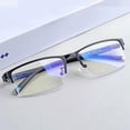 thumbnail image 2 of COM1950s Men's Reading Glasses, Blue Light Blocking, Stainless Steel Frame, Clear Vision for Reading and Computer Use, 2 of 6