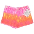 thumbnail image 3 of Emme Jordan Junior's Fuzzy Pajama Shorts - Pink Tie Dye, X-Large, 3 of 4