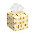 thumbnail image 1 of Fotbe Cute Yellow Duck Porta Pañuelos Decorativo de Cuero, Caja Cuadrada Moderna para Pañuelos Faciales, Organizador y Dispensador 5x5x5'', 1 of 7