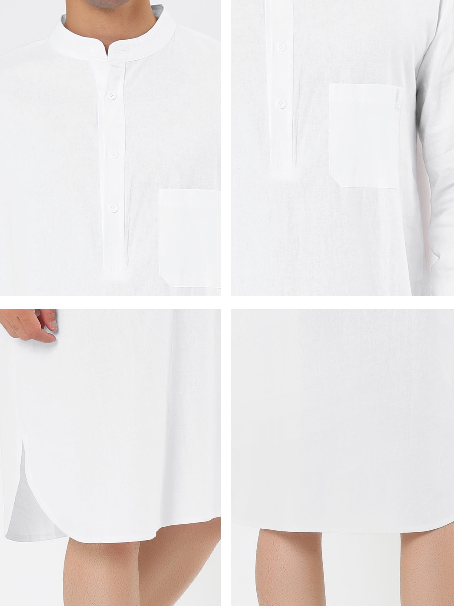 mens white sleep shirt