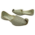 thumbnail image 2 of Men's Flat Full Gold Zari Khussa Shoes Pakistani Style Punjabi Jutti US 9/ EURO 43, 2 of 4
