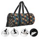 thumbnail image 3 of Fotbe Owls In Cartoon Style Bolsa Deportiva de Lona Plegable con Estampado, Bolsa de Gimnasio con Bolsillo Seco/Húmedo, Bolsa de Viaje Ultraligera de Gran Capacidad, 3 of 6