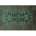 thumbnail image 1 of Ahgly Company Indoor Rectangle Persian Turquoise Blue Traditional Area Rugs, 4' x 6', 1 of 4