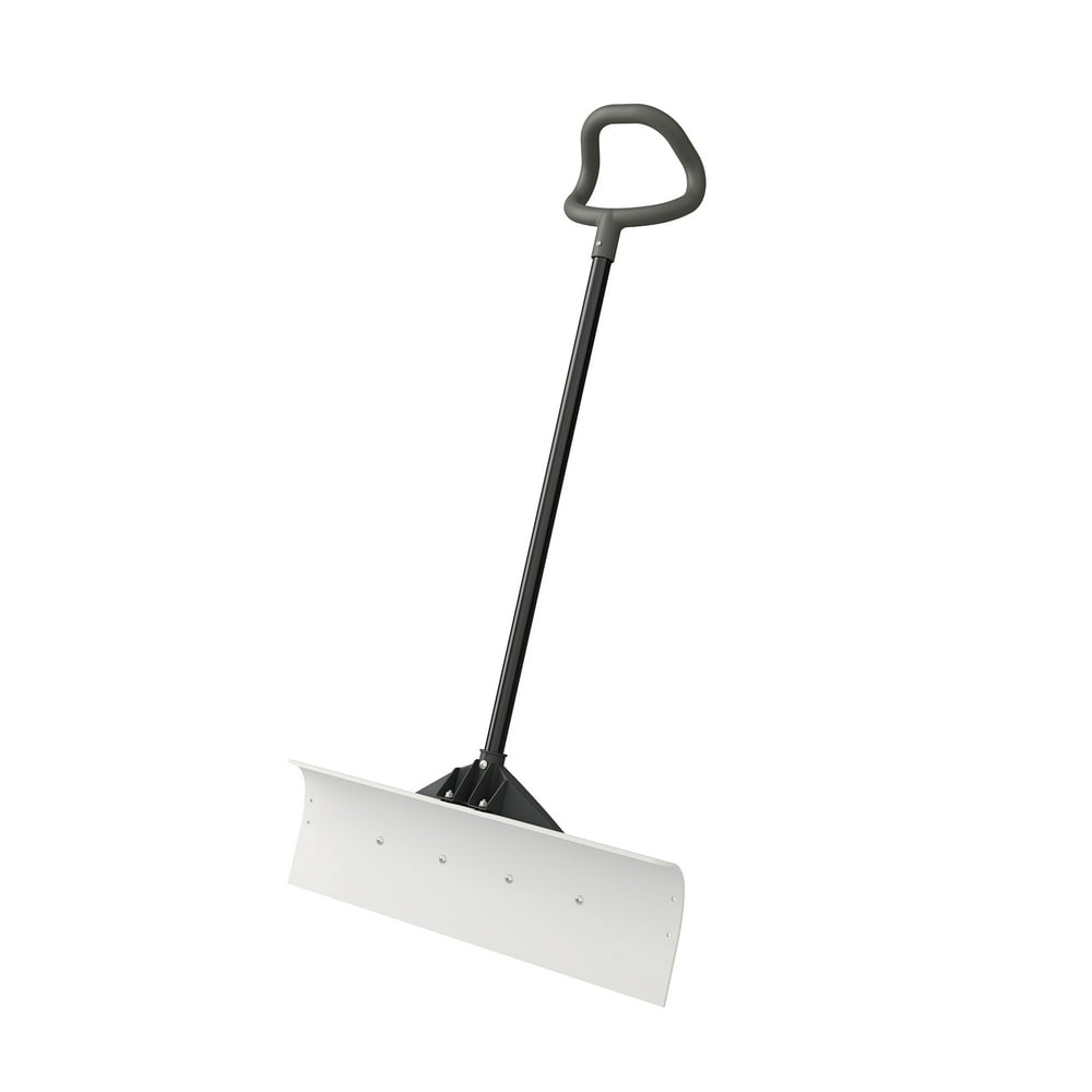 Suncast 30'' UHMW SteelResin Snow Pusher Shovel, White