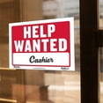 thumbnail image 3 of BAZIC 12" X 16" Help Wanted Sign, Now Hiring Jobs Job Fair, Store Mall Restuarant Business Plastic Signs, Vinyl Weather Scratch Resistant Waterproof, Indoor Outdoor, 1-Pack, 3 of 6