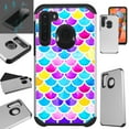 thumbnail image 1 of WORLD ACC Fusion Phone Case Compatible with Samsung Galaxy A21 + TEMPERED GLASS Hybrid TPU Phone Cover (Mermaid Colorful), 1 of 1