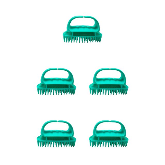 Naiovety Cepillo para el cabello Cepillo para el cabello de de silicona Cepillo portátil para el cuero cabelludo con mango antideslizante, azul Type2 NO2 Naiovety CBP153419