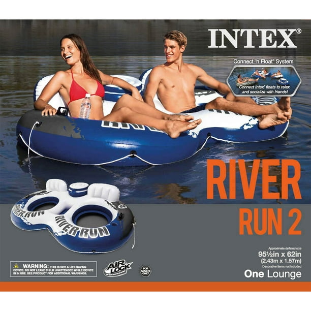 Intex River Run II 2-Person Water Tube with Cooler and Connectors