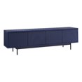 thumbnail image 1 of Henn&Hart 70" Dark Blue MDF/PVC/Metal TV Stand, 1 of 7