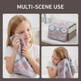 thumbnail image 6 of REGALWOVEN Cotton Geometric Floral Jacquard Hand Towel, 13 x 29 Inch Soft Absorbent Decorative Towel for Bathroom, Kitchen, Home Blue Cherry Blossom 1pk, 6 of 7
