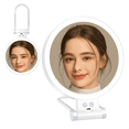 thumbnail image 1 of 10X Magnifying Makeup Mirror with Lights and Magnification,3 Colors Desktop LED Mirror and Vanity Mirror for Travel, 1 of 7