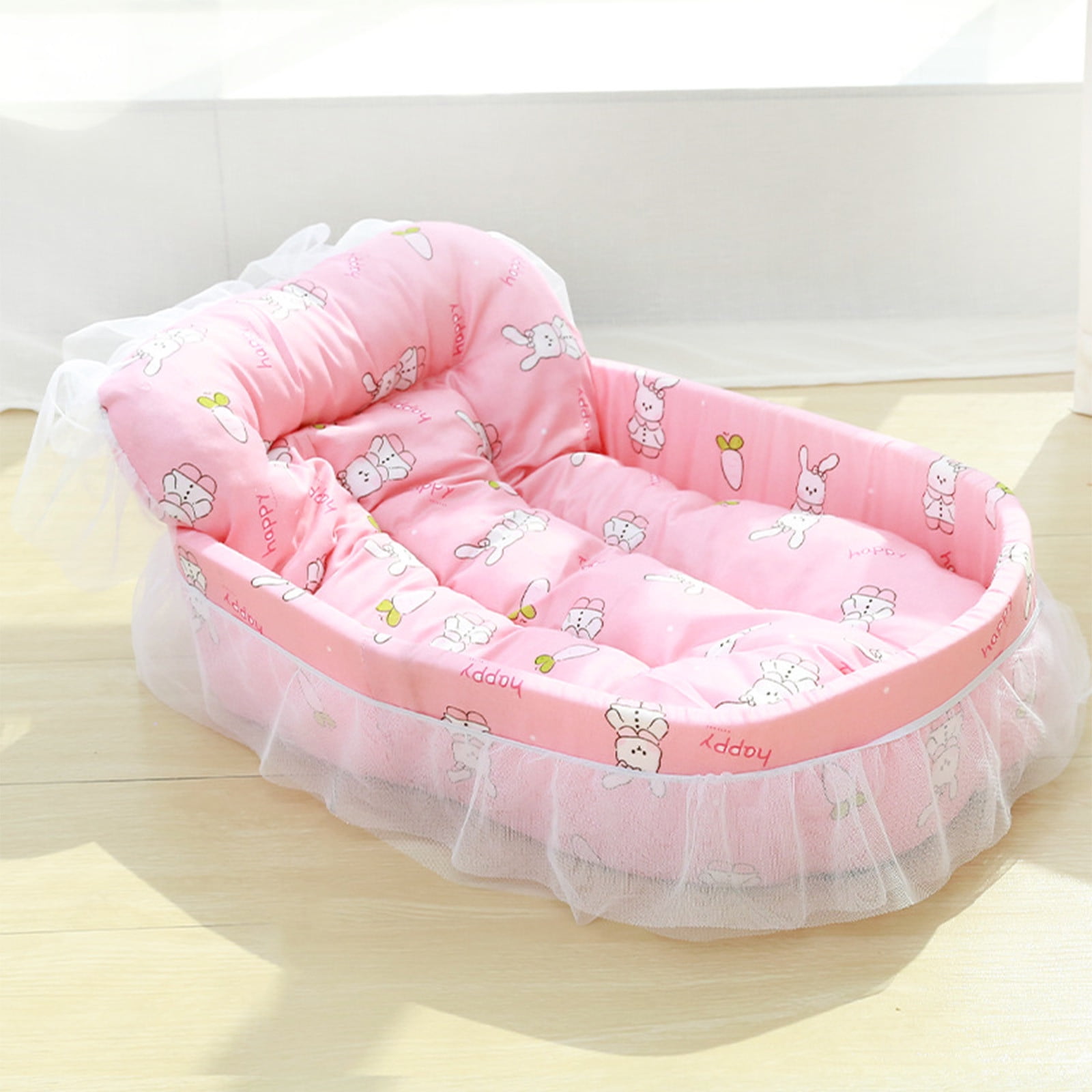 Clearance Kbndieu Dog Bed Medium Size Dogs, Cat Beds for Indoor Cats, Pet Bed for Puppy and Kitty, Washable, Extra Soft, Anti-Slip Bottom