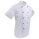 thumbnail image 3 of Toystoory Chaqueta de chef de manga corta con doble botonadura para hombre y mujer, uniforme de cocinero para restaurante Blanco 3XL corto, 3 of 6