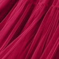 thumbnail image 4 of Maxi Skirts Solid Color Elastic Waist Pleated Skirt Womens Summer Casual Flowy Ruffles Skirt Dress, 4 of 7