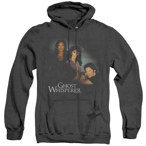 Ghost Whisperer Diagonal Cast Adult Heather Hoodie Sweatshirt Black
